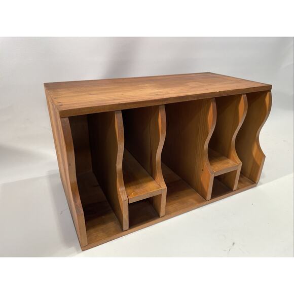 Wood Desk Organizer Shelf Storage Spice Shadow Box Wall Display Apothecary - Picture 1 of 10